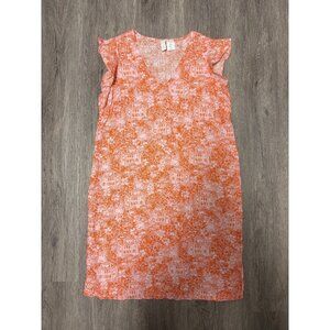 Cynthia Rowley 100% Linen Women's Size Small Dress Sundress Tropical Print